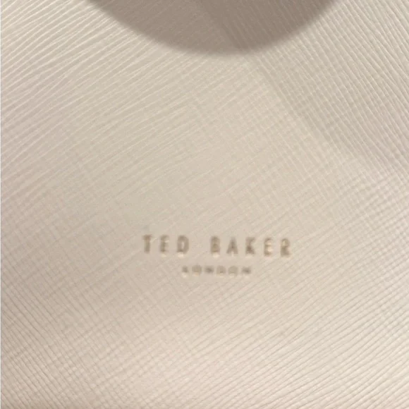 Ted Baker London Pink and Burgundy Floral Tote Bag Rose Gold Accents - Picture 14 of 16